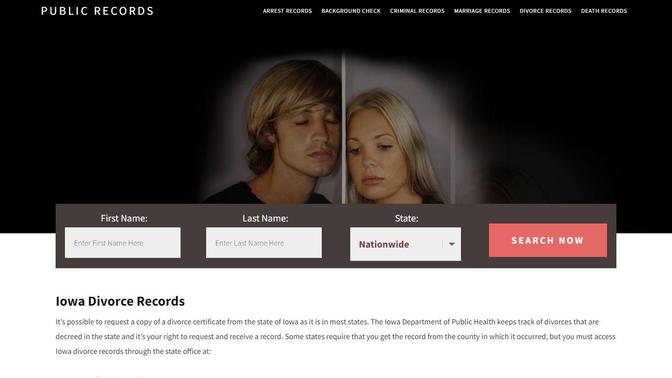 Iowa Divorce Records | Enter Name and Search. 14Days Free